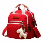 Sac à couches en toile pour maman - Rouge - Couche Sac à langer