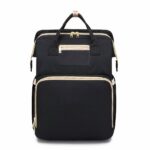 Sac à dos avec lit pliable pour bébé - Noir - Sac à langer Sac