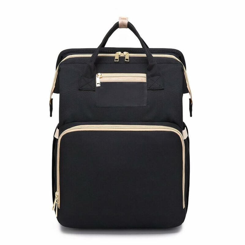 Sac à dos avec lit pliable pour bébé - Noir - Sac à langer Sac