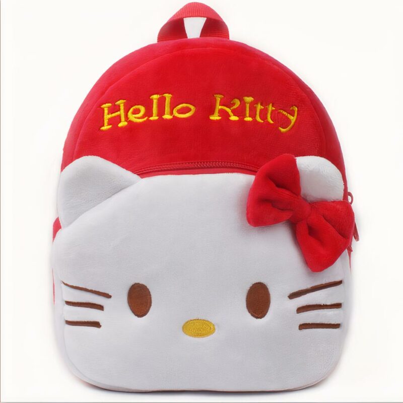 Sac à dos peluche Hello Kitty pour enfants - Rouge - Sac à dos scolaire Sac à dos pour enfants