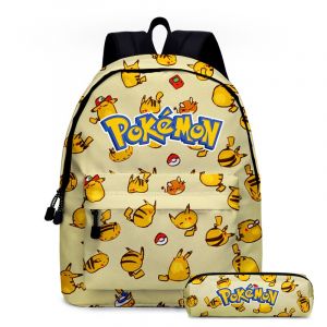 Sac à dos Pokémon Go pour enfants - Beige - Sac à dos Sac à dos scolaire