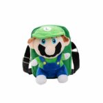 Sac à bandoulière avec peluche Mario Bros pour enfants - Vert - Peluche Animal en peluche
