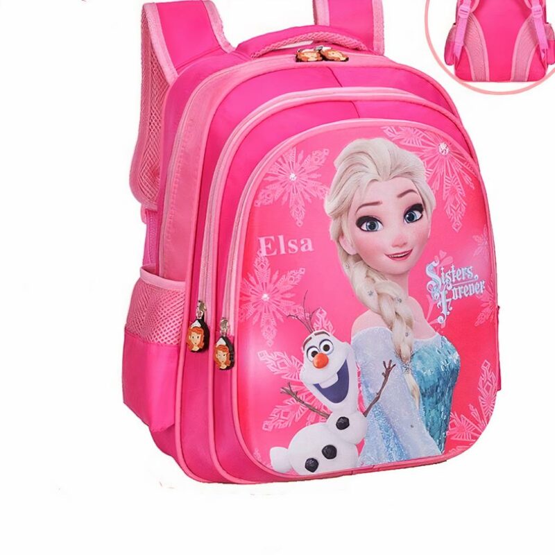Sac d'école Disney Elsa pour filles - Rose, S - Gelé Elsa