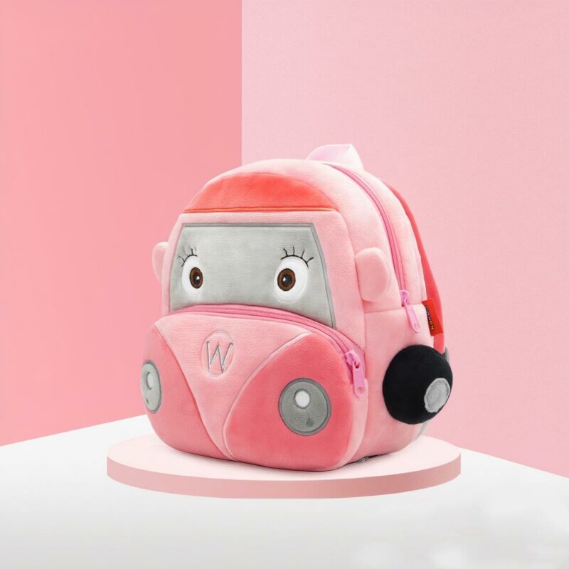 Sac à dos peluche camion pompier - Rose - Peluche Animal en peluche