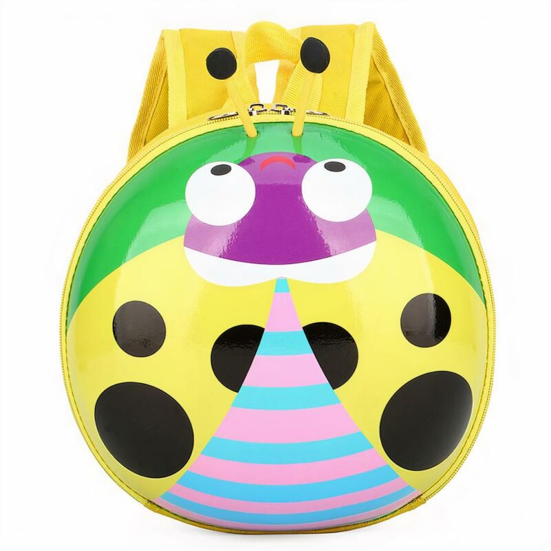 Sac à dos coccinelle pour enfant - Jaune - Sac à dos scolaire Sac à dos