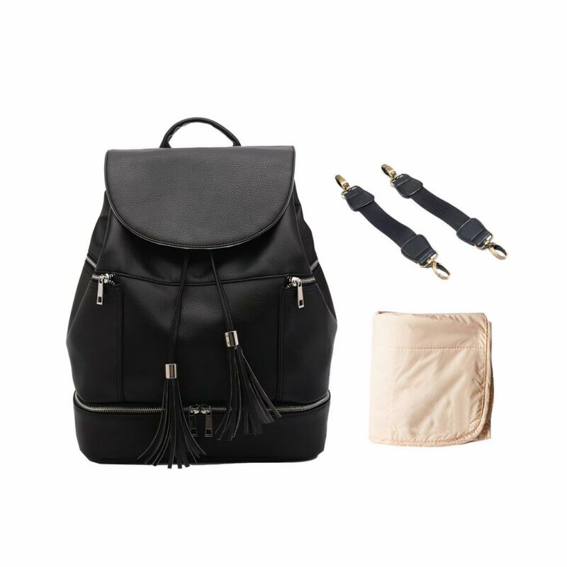 Petit sac à dos à langer pour maman - Noir - Couche Sac à langer