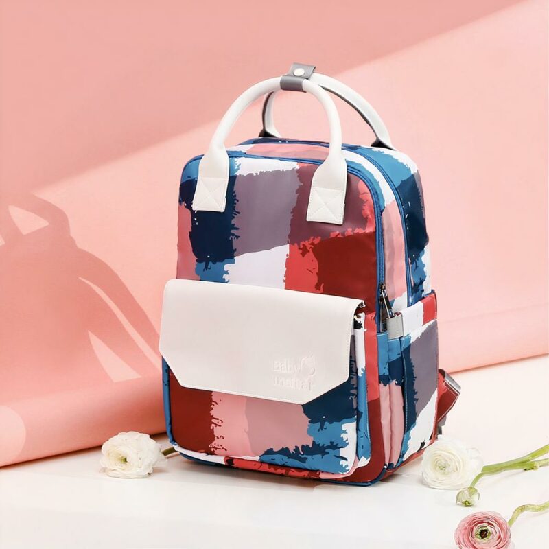 Sac à dos à langer multifonction coloré - Multicolore - Sac à main Couche