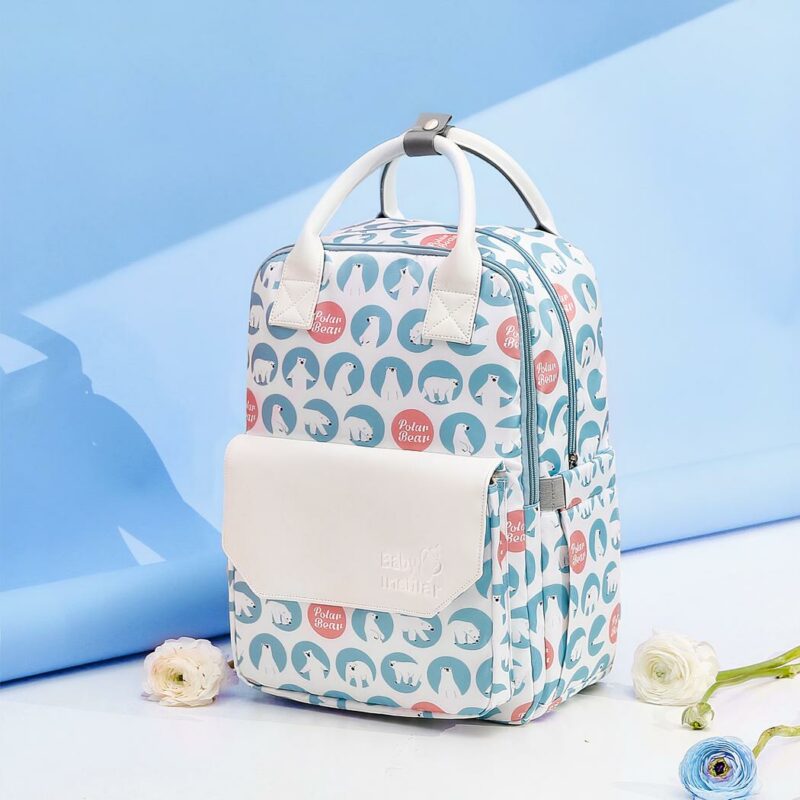 Sac à dos à langer multifonction coloré - Bleu - Sac à main Sac à dos