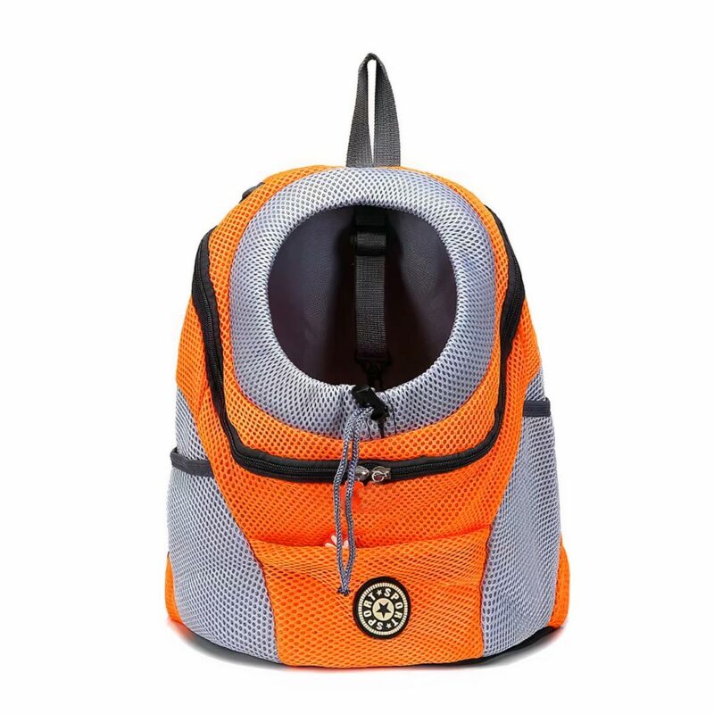 Sac à dos de transport pour petits chats et chiens - Orange, S - Chien Chat