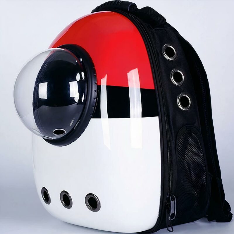Sac design pour le transport de petits animaux - Rouge - Chat Chien
