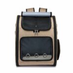 Sac à dos pliable respirant pour animaux - Kaki - Chat Chien