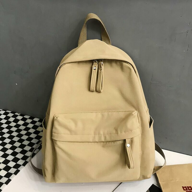 Sac à dos anti-vol en toile - Jaune - Sac à dos scolaire Sac à dos