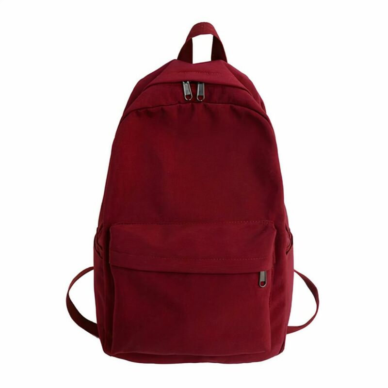 Sac à dos cool couleur unie pour l'école - Rouge - Sac Sac à dos scolaire