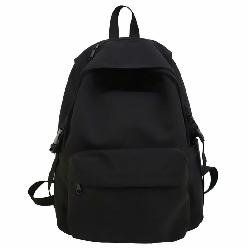 Sac à dos style décontracté en nylon - Noir - T-shirt Comment s'habiller