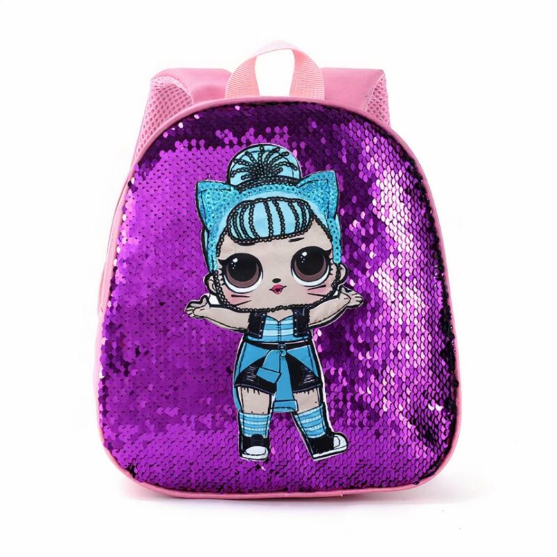 Sac à dos enfant motif LOL Suprise - Violet - Sac à dos Sac à dos scolaire