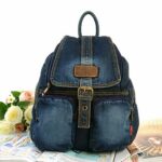 Sac à dos imitation jean - Bleu marine - Sac à dos Sac à dos scolaire