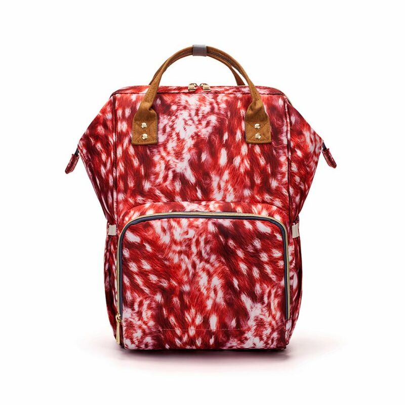 Sac à langer au look rétro - Rouge - Sac à main Couche