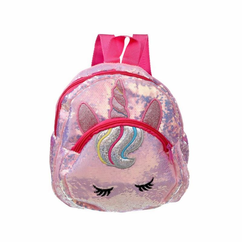 Sac à dos licorne enfant à paillettes brillantes - Rose - Sac à dos Sac à dos fille
