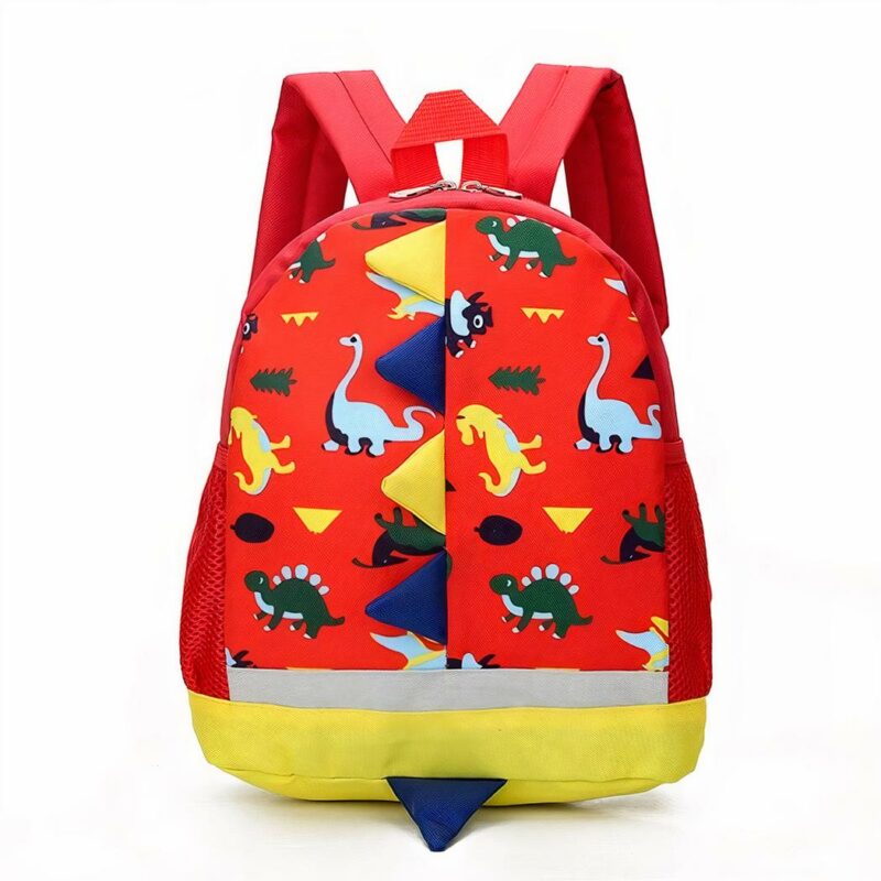Sac à dos enfant avec imprimé dinosaure - Rouge - Sac à dos scolaire Sac à dos