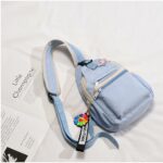 Petit sac à dos femme en nylon - Bleu - Sac à main Sac