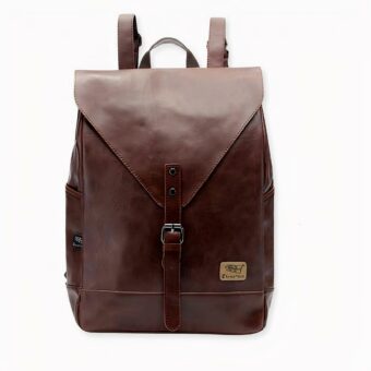 Un élégant sac à dos simili cuir que vous adorerez porter au quotidien. Son compartiment pourra contenir un bon nombre d'objets. Vous pouvez, par exemple, y mettre vos documents et votre ordinateur. Ce sac à dos étanche et résistant le protègera des chocs et de la pluie.