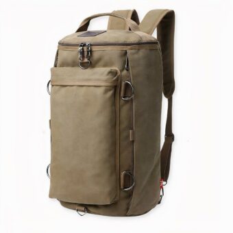 Notre sac vintage grande capacité est imperméable et très élégant. C'est le sac à dos parfait pour les activités de plein air comme les randonnées, la pêche ou les voyages en bus. Le tissu de haute qualité utilisé gardera vos affaires au sec pendant que le polyester résistera aux intempéries et les gardera bien au chaud.