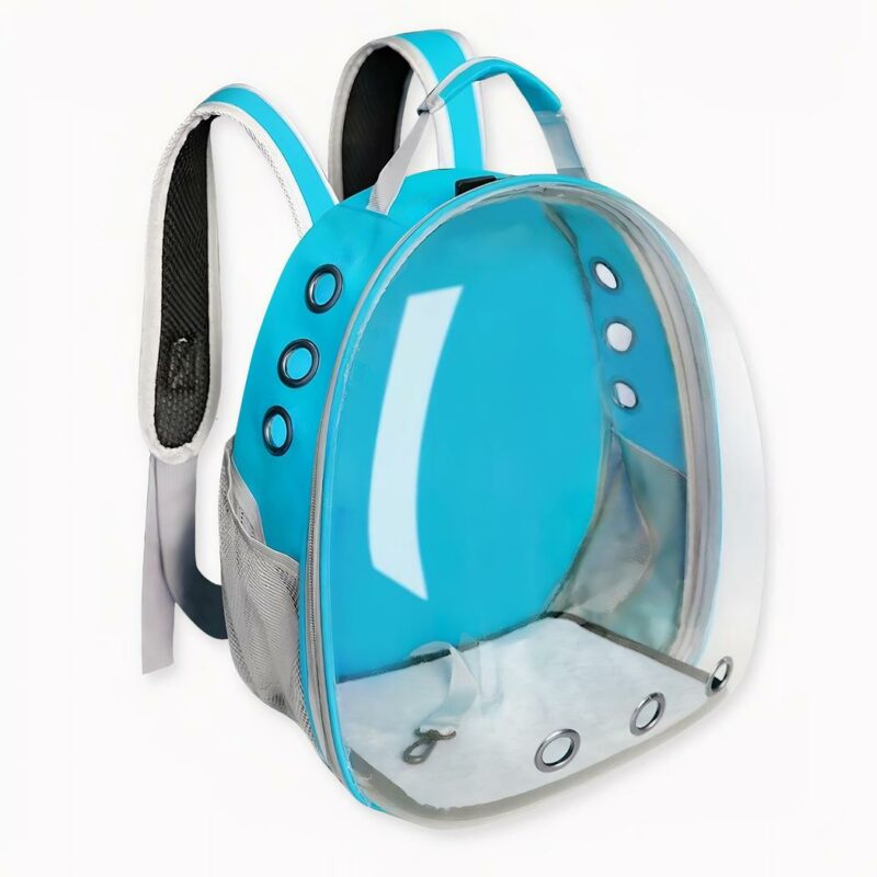 Avec son look bulle spatiale et ses couleurs vives, notre nouveau sac à dos capsule spatiale transparente pour chat au style novateur rendra chacun de vos voyages accompagnés de votre petite boule de poil plus agréable. En plus, vous pourrez être sûr de ne pas passer inaperçu !
