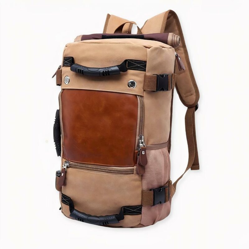 Notre sac à dos de voyage imperméable est fait de cuir synthétique et de tissus d'excellentes qualités, ce qui le rend imperméable et ultra résistant. Il a une grande capacité et est adapté pour un maximum de confort. Cela vous permettra d'emmener tout ce dont vous avez besoin lorsque vous voyagez, grâce à ses multiples poches interne et externe. Il a une fermeture éclair sur le devant pour accéder facilement aux choses que vous utiliserez le plus souvent.