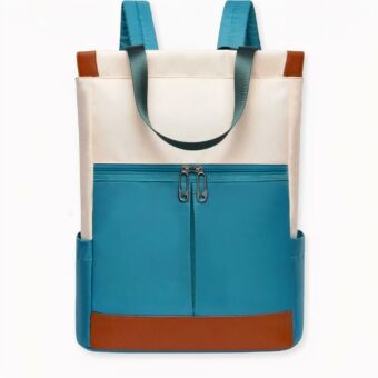 Découvrez ce joli sac à dos femme en oxford qui vous simplifiera la vie au quotidien. Un mignon sac qui complètera votre tenue au quotidien. Outre ses deux bretelles, ce sac à dos se dote aussi d’une poignée permettant de le porter comme un sac à main. Il deviendra l’accessoire que vous porterez chaque jour pour transporter votre ordinateur portable.