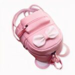 Mini sac à dos avec nœud pour fille - Rose - Sac à dos scolaire Sac à dos. Bonne qualité et très à la mode.