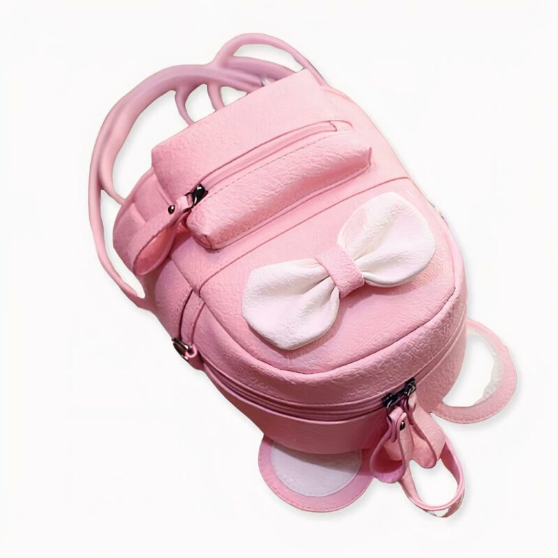 Mini sac à dos avec nœud pour fille - Rose - Sac à dos scolaire Sac à dos. Bonne qualité et très à la mode.