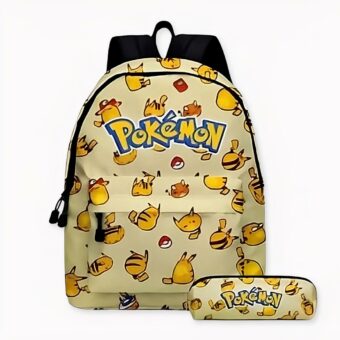 Sac à dos Pokémon Go pour enfants - Beige - Sac à dos Sac à dos scolaire