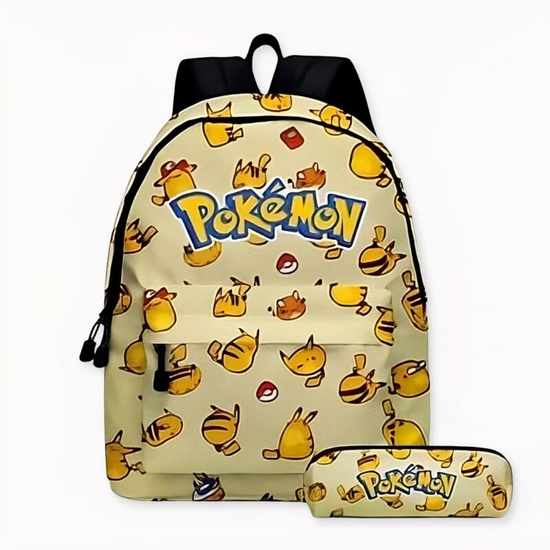 Sac à dos Pokémon Go pour enfants - Beige - Sac à dos Sac à dos scolaire