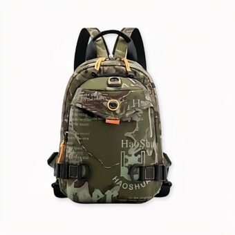 Sac à dos compact et stylé homme - Vert militaire - Sac bandoulière Sac
