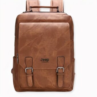 Sac à dos design en cuir pour homme, bonne qualité et très tendance.