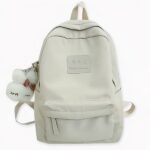 Sac à dos imperméable en nylon pour ado - Blanc - Sac à main Sac à dos