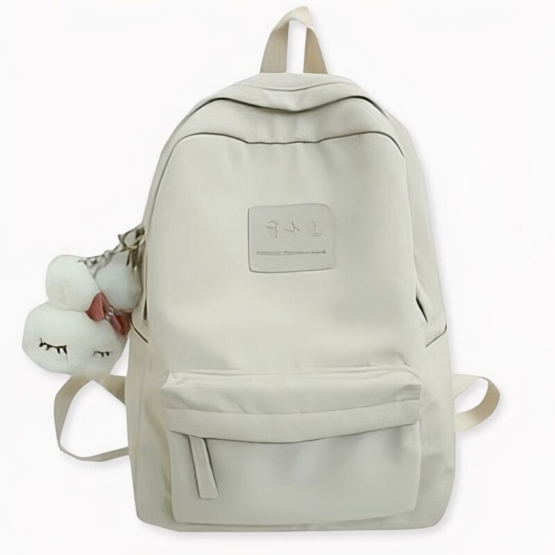 Sac à dos imperméable en nylon pour ado - Blanc - Sac à main Sac à dos