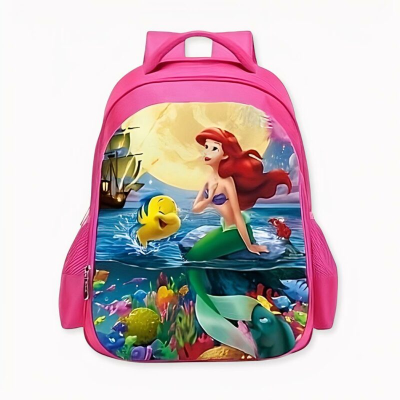 Sac à dos la petite sirène pour fille. Vert La petite Sirène Ariel. Bonne qualité et très pratique.