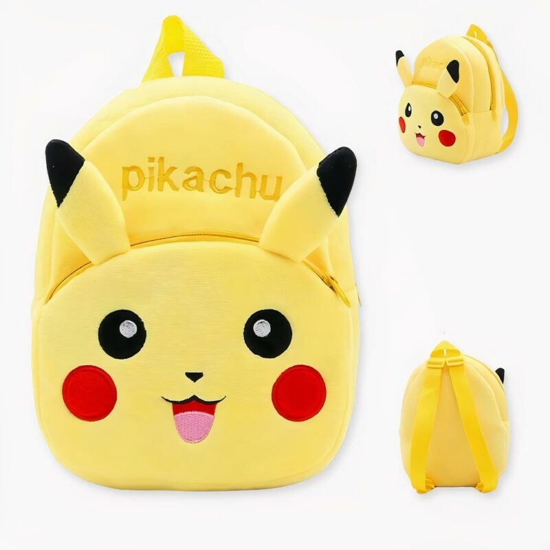 Sac à dos peluche Pokémon pour enfants - Jaune - Sac à dos scolaire Pikachu