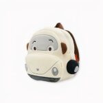 Sac à dos peluche camion pompier - Blanc. Bonne qualité et très à la mode.