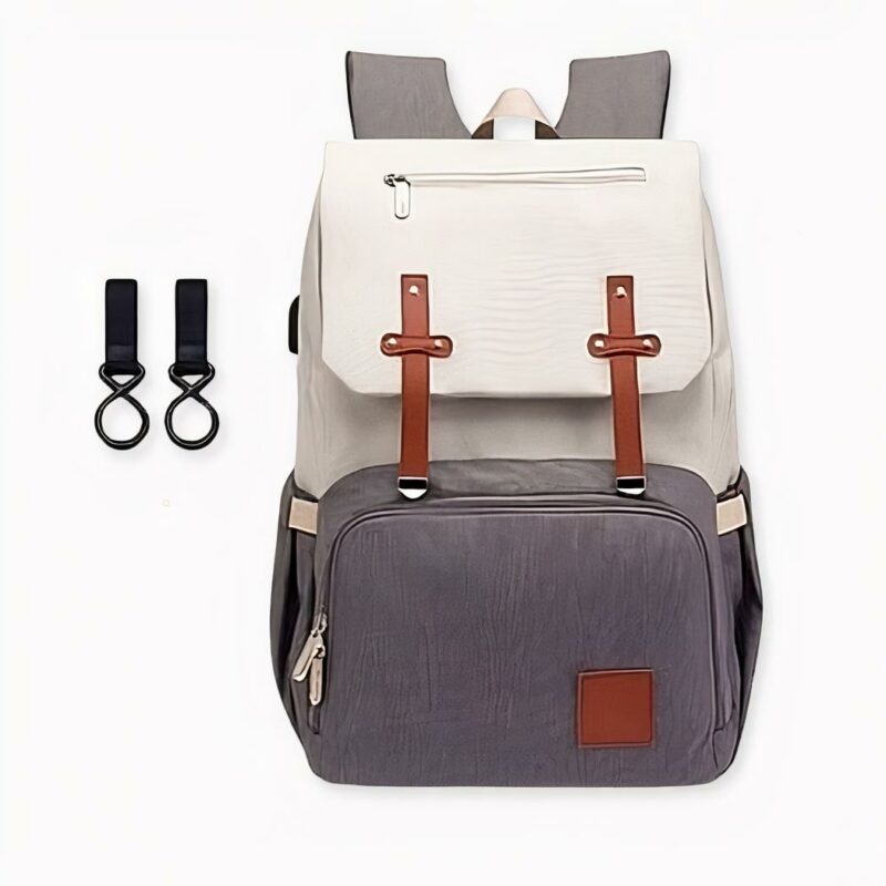 Sac de maternité nappy pour maman - Blanc - Couche Sac à langer