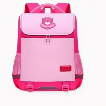 Sac d'école imperméable pour enfants rose. Bonne qualité et très à la mode.