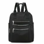 Sac à dos femme décontracté idéal pour voyage - Noir - Sac à main Cuir