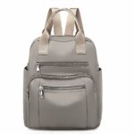 Sac à dos femme décontracté idéal pour voyage - Gris - Sac à main Sac à dos