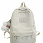 Sac à dos imperméable en nylon pour ado - Blanc - Sac à main Sac à dos