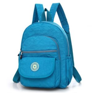 Mini sac à dos femme étanche couleur unie - Bleu ciel - Sac à dos de voyage Sac à dos