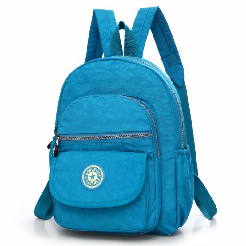 Mini sac à dos femme étanche couleur unie - Bleu ciel - Sac à dos de voyage Sac à dos