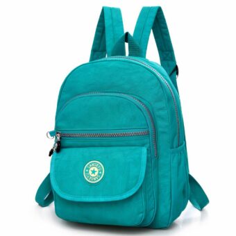 Mini sac à dos femme étanche couleur unie - Vert - Sac à dos Sac à main