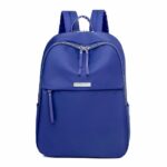 Sac à dos femme style preppy en oxford - Bleu - Sac à dos Sac