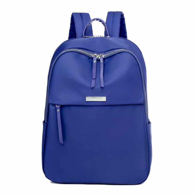 Sac à dos femme style preppy en oxford - Bleu - Sac à dos Sac